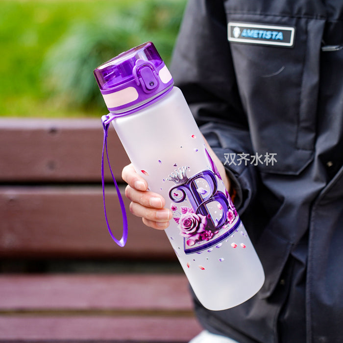 Wholesale Simple letter water bottle