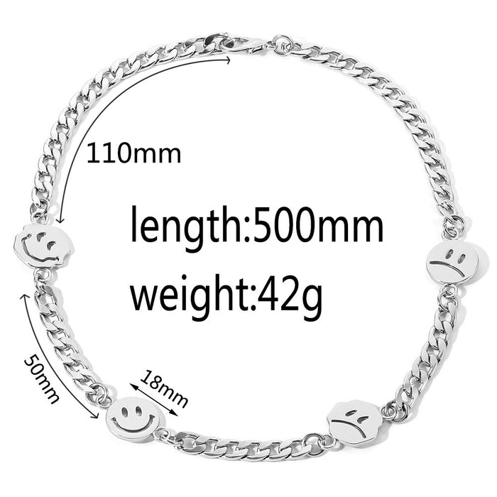 Wholesale Men's Maple Leaf Titanium Steel Necklace JDC-NE-XinK003