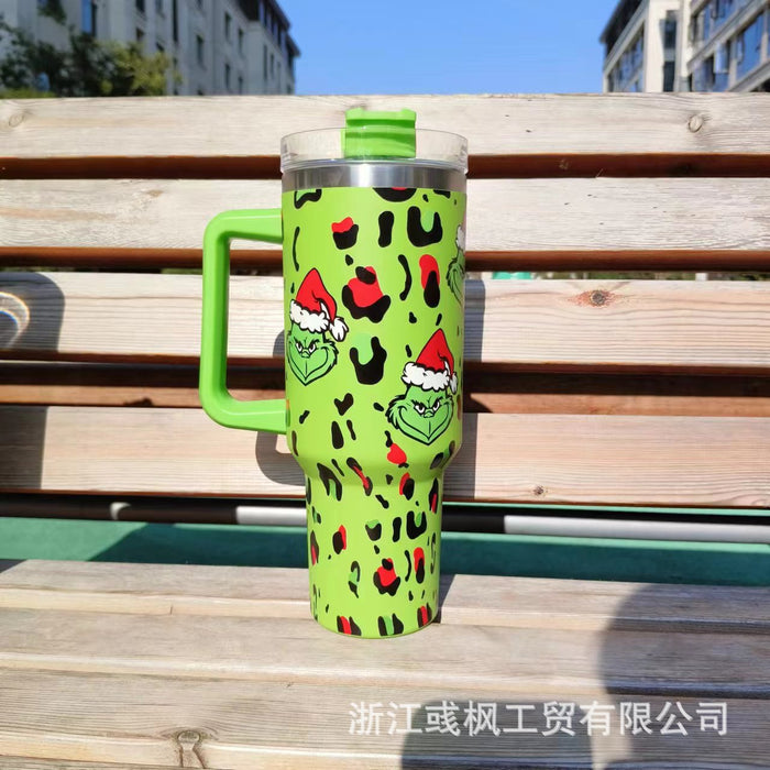 Wholesale 304 Stainless Steel Christmas Series 40oz Insulated Car Cup MOQ≥2