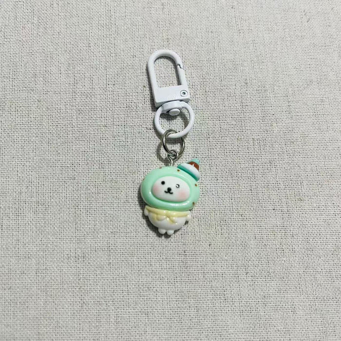 Wholesale Cute Cartoon Animal Keychain Bag Charm Resin Plastic For Student Backpacks And Girls Purses Fashion Accessory Gift