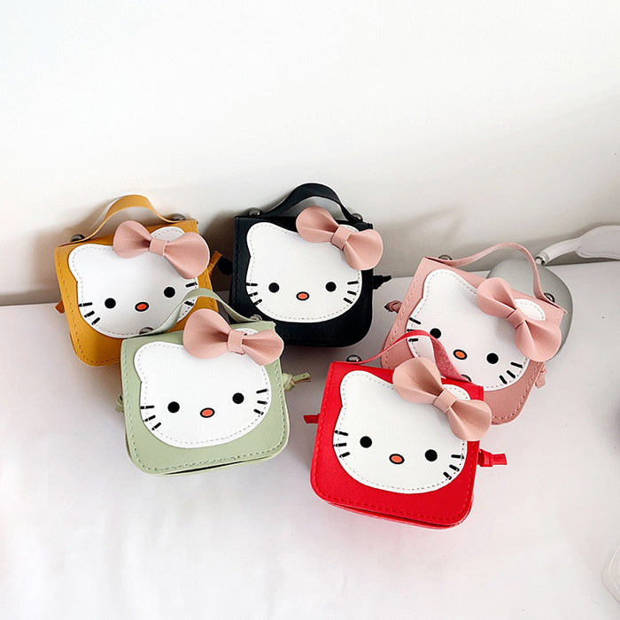 Wholesale Cute little bag, cat children's backpack, diagonal shoulder bag, bow decoration, small change bag
