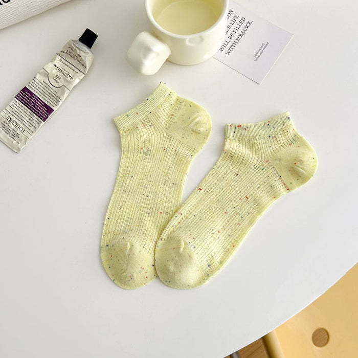 Wholesale Socks, sweat absorbing mesh, thin boat socks, boneless dot yarn, invisible socks, cotton