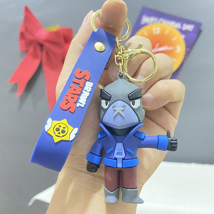 Wholesale Cute PVC cartoon character keychains