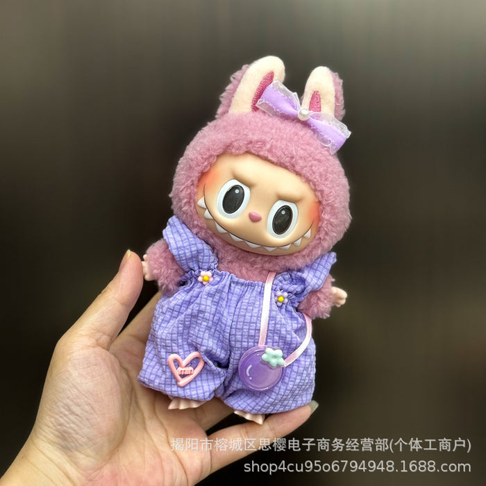 Wholesale 17cm plush replacement set for mini doll clothing
