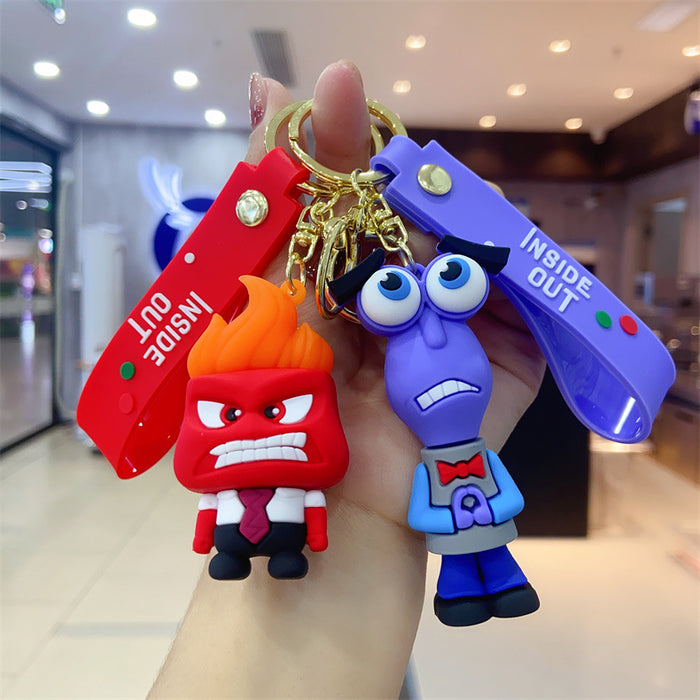 Wholesale cartoon key chain pendant personality creative soft rubber animation small gift