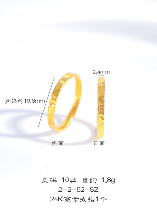 Wholesale Gold plated ring for men and women, slim design