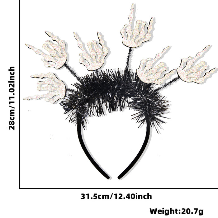 Wholesale  Headband Pumpkin  Top Headband  Party Decoration Funny Radiation Colorful Strip Headdress