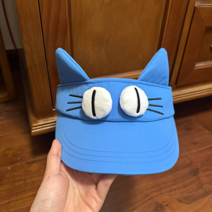 Wholesale Cute blue sky top sun hat, sun protection cartoon ear sun hat