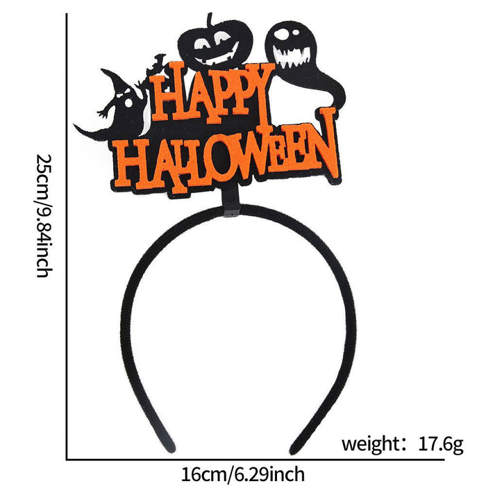 Wholesale Headband With  Bat And Pumpkin Decor Chic Party Prop Hair Accessory