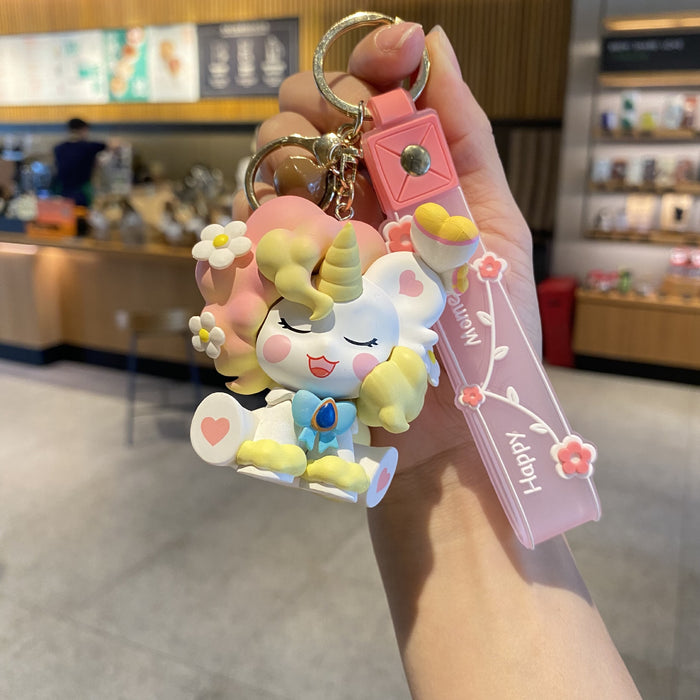 Wholesale Silicone Cartoon Doll Keychain JDC-KC-MingT084