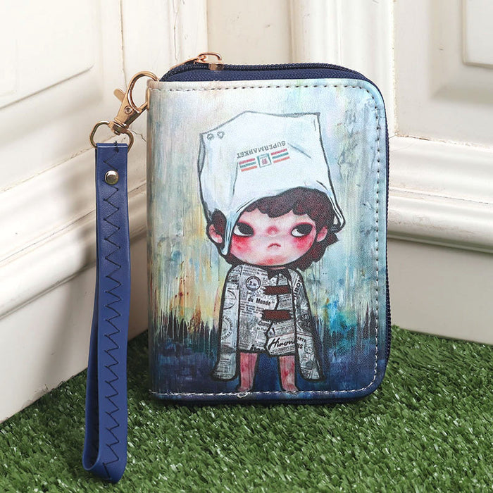 Wholesale Cartoon Animation Surrounding  with Card Storage Bag for Boys and Girls Portable Coin Purse