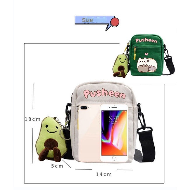 Wholesale Canvas Small Square Bag Cute Bag Fun and Cute