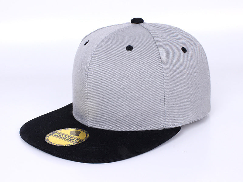 Wholesale Red Solid Color Baseball Cap Flat Brim Skateboard Hip Hop Adjustable Summer Fashion