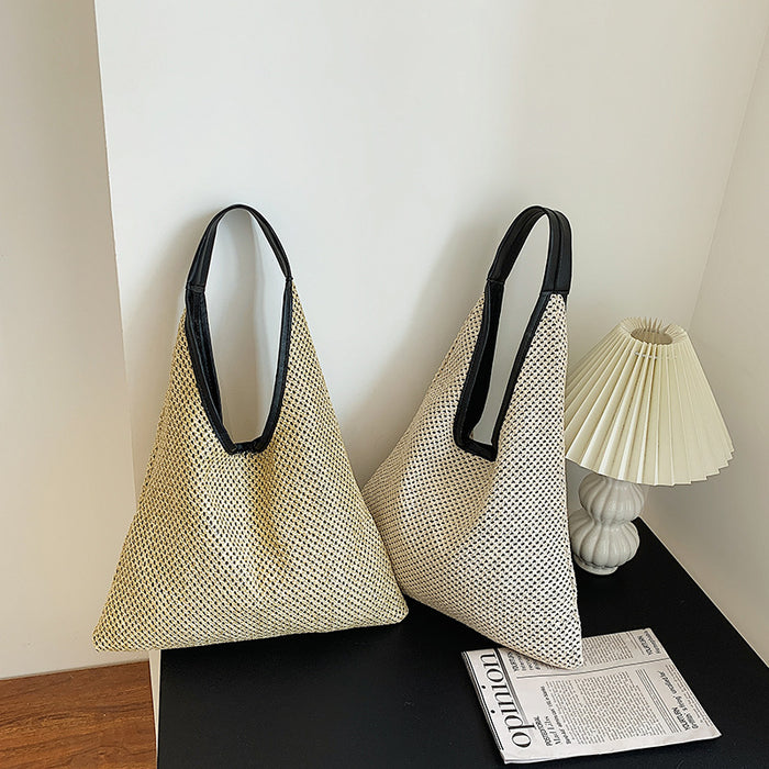 Wholesale New trendy woven shoulder bag for vacation fashion grass woven bag