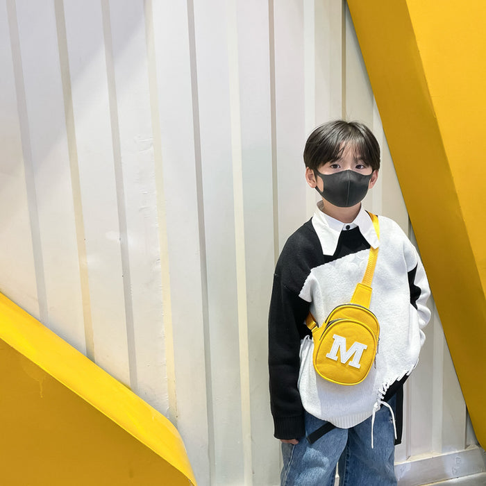 Wholesale New fashionable chest bag, simple letter small backpack for travel, single shoulder crossbody bag