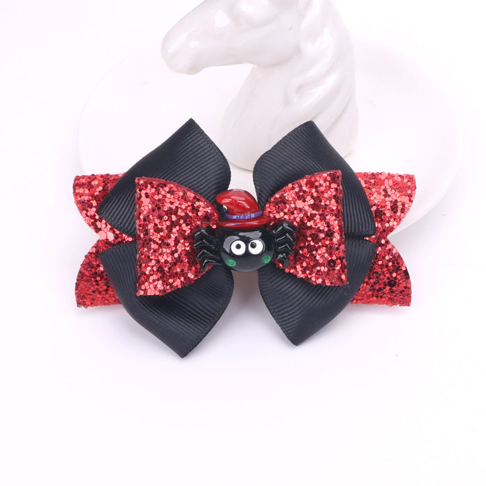 Wholesale Children Halloween Bow Hair Clip JDC-HC-Bais007