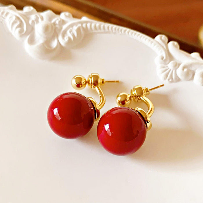 Wholesale Silver needle oil drop flower geometric earrings  summer new all-match earrings