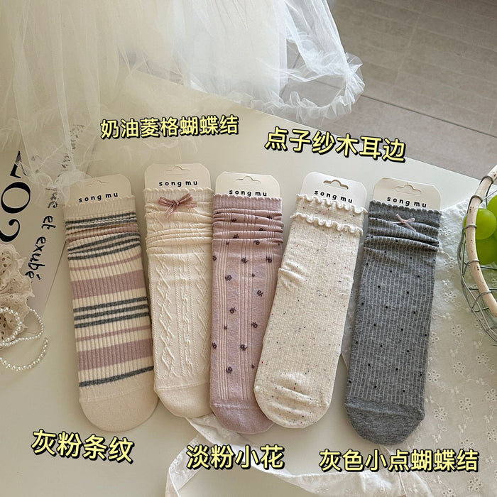 Wholesale New mid length socks, niche original pile socks