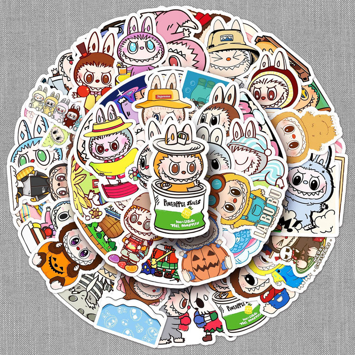 Wholesale 50pcs Graffiti stickers cartoon cute decoration mobile phone notebook luggage stickers