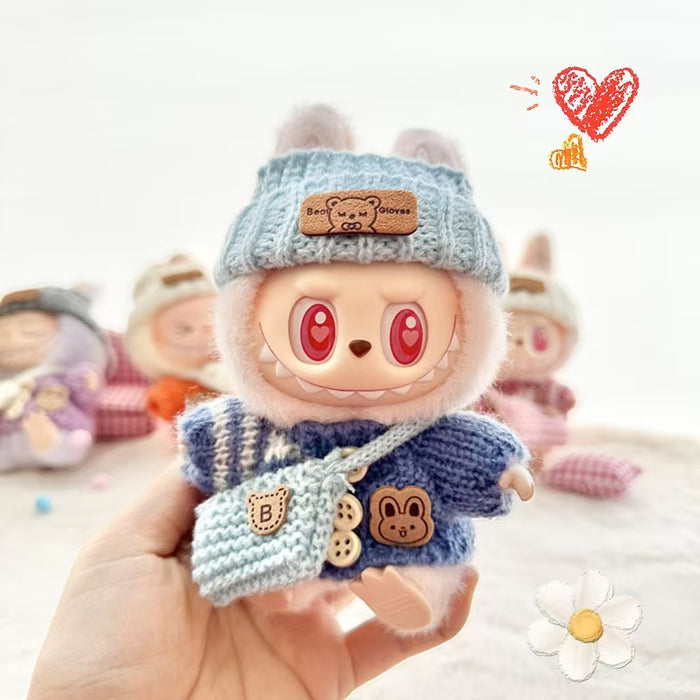 Wholesale Keychain  Clothes Pendant  Doll Bear Label Hat Sweater Suit