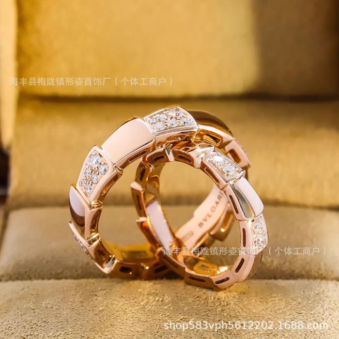 Wholesale Ring niche design, high-end feel, diamond inlay, light luxury