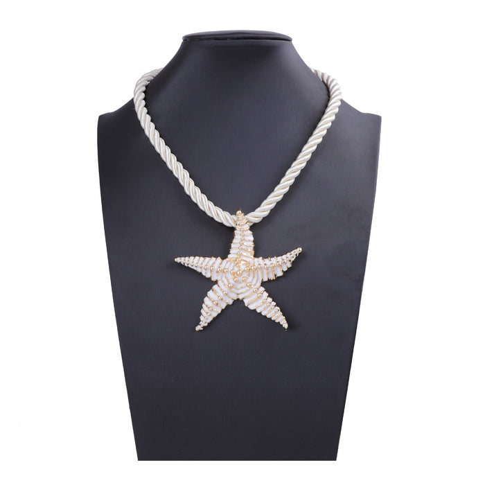 Wholesale Marine Leisure Holiday Style Alloy Unique Starfish Necklace Earrings Jewelry