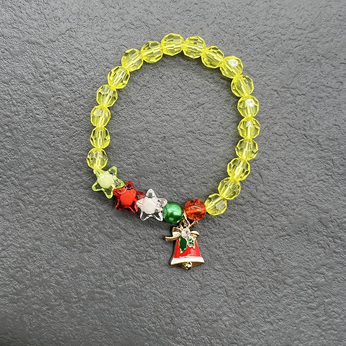 Wholesale Christmas Bracelets for the Elderly,  Christmas Decorations,  Snowflake Bells,  Elk Bracelets,  Elastic Bracelets