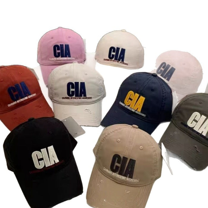 Wholesale Retro washed baseball cap, vintage denim sun hat, versatile casual sunshade duckbill cap