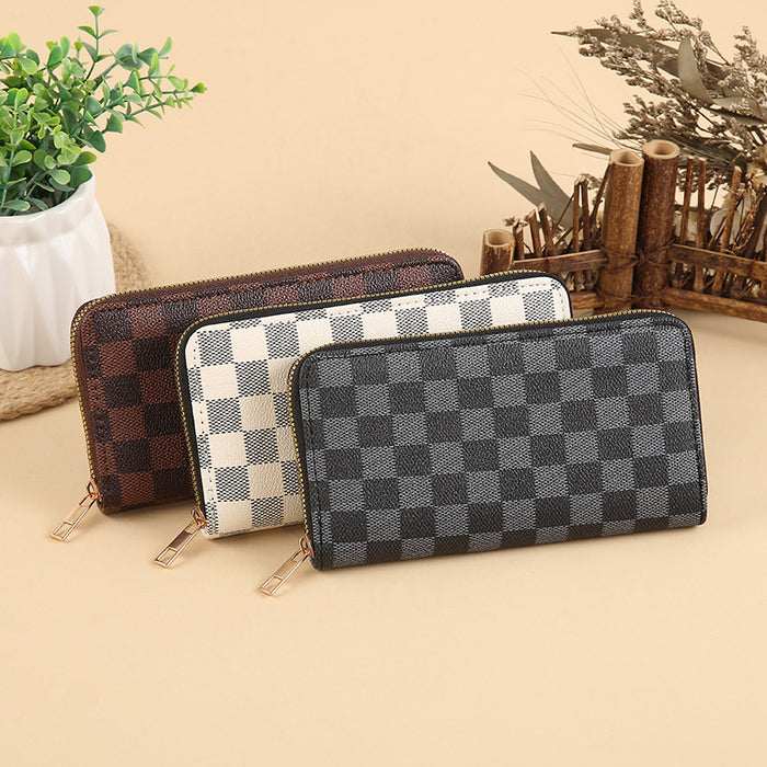 Wholesale Stylish PU Leather Multi-function Long Wallet with Card Slots MOQ≥3