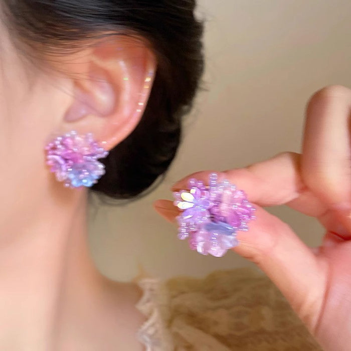 Wholesale Sun Flower Earrings - New Exaggerated Ear Accessories