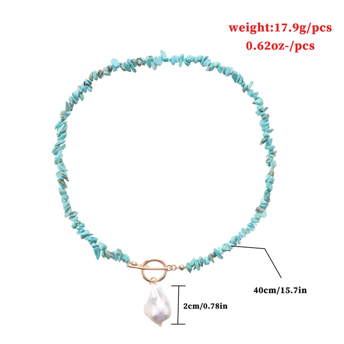 Wholesale Large Turquoise Pearl Necklace