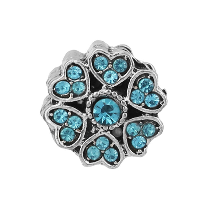 Wholesale Alloy Diamond Studded Five Petal Flower Bracelet Necklace Beaded Material Accessories JDC-CS-Liyao004
