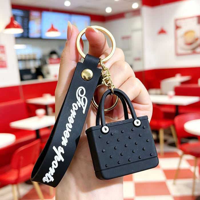 Wholesale Beach Bag Keychain Silicone PVC Fashion Accessory for BJD Doll Gift
