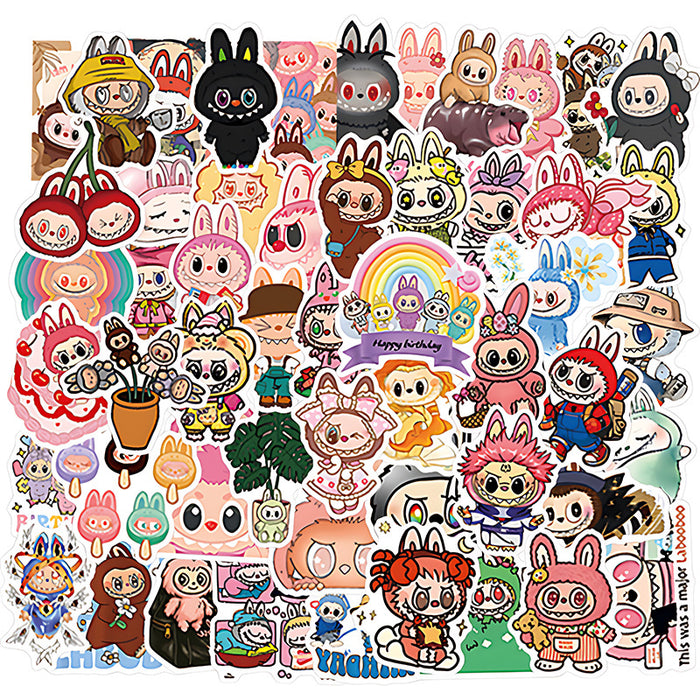 Wholesale 50pcs Cute cartoon waterproof stickers for luggage computer stickers