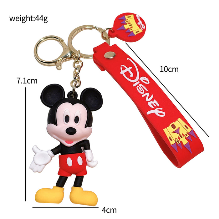 Wholesale Cute Cartoon Silicone Keychain Bag Ornaments JDC-KC-QiWei041