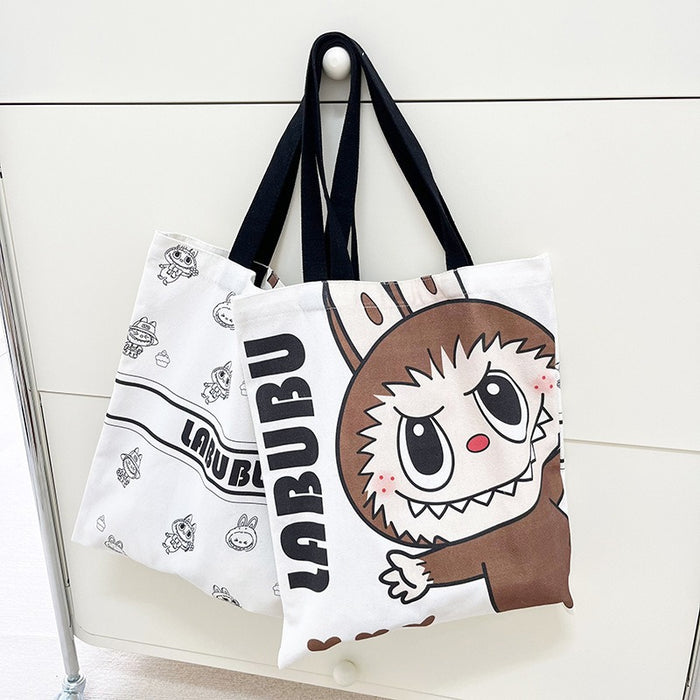 Wholesale Printed canvas bag, cartoon canvas bag, street trend shoulder bag, handbag