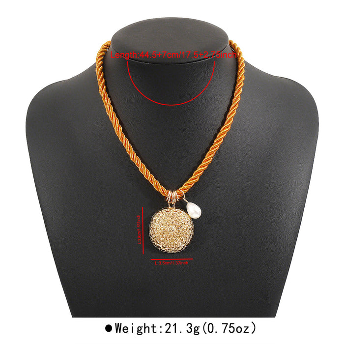 Wholesale Personalized handmade woven necklace, couple's best friend, colorful rope accessory