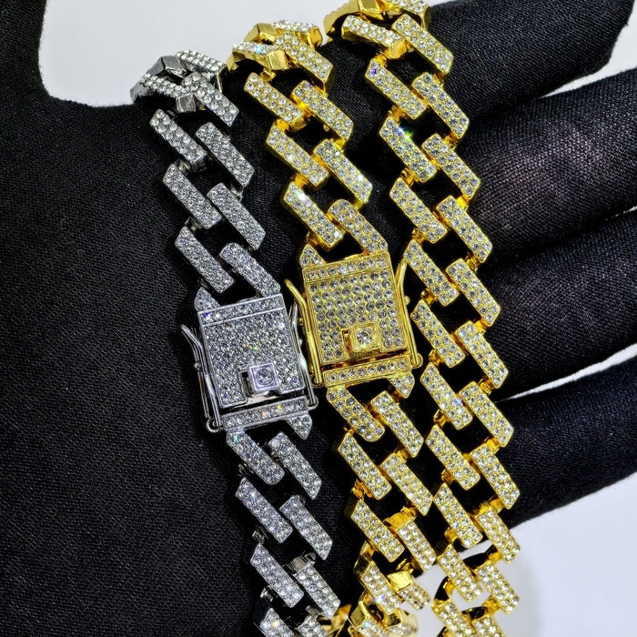Wholesale 15mm Diamond Shaped Diamond Necklace for Men JDC-NE-XinMingcan008