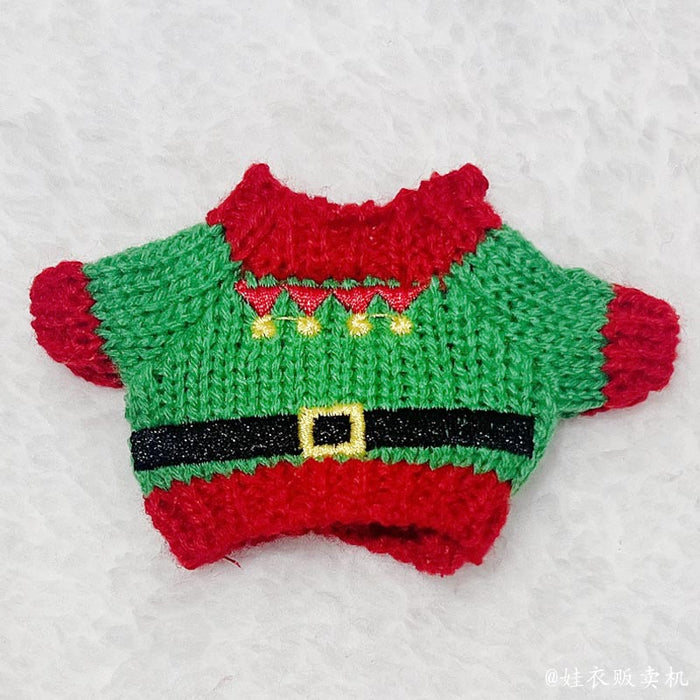 Wholesale Christmas clothes blind box pendant sweater hat set