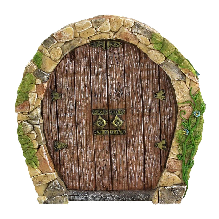 Wholesale  Fairy Gate Door Courtyard Wooden Tree Decoration Wooden Ornament