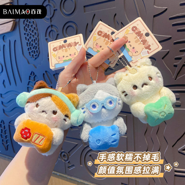 Wholesale Plush Cat Keychain Bag Charm Cute a Cat Design For Wedding Favors And Everyday Carry