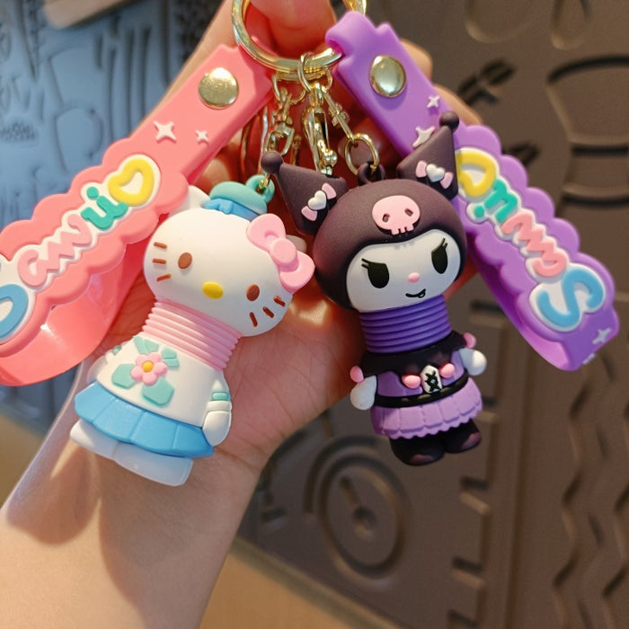 Wholesale Silicone Cartoon Doll Keychain JDC-KC-MingT152