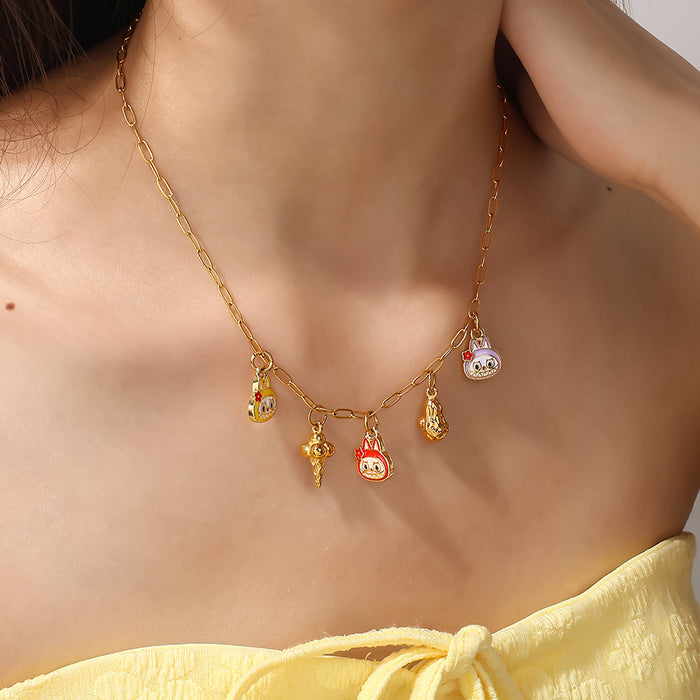 Wholesale Cartoon Cute  Necklace Jewelry  Cartoon Toy Accessories