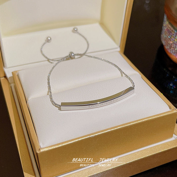 Wholesale stainless steel bracelet double-layer folded to wear