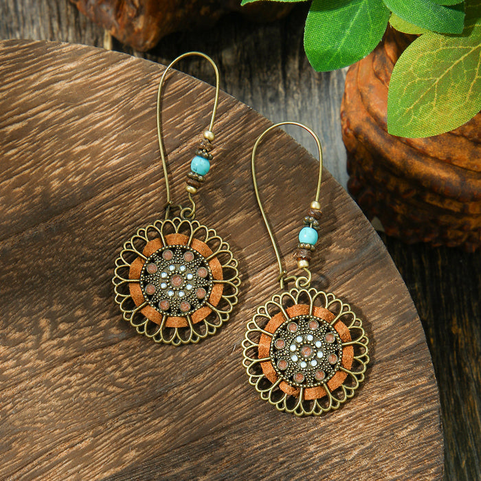 Wholesale Bohemian Geometric Tassel Earrings Set - Zinc Alloy Electroplated Boutique Resale Jewelry