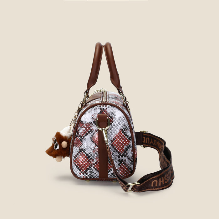 Wholesale Fashionable new snake patterned bag with large capacity and versatile temperament, single shoulder carrying crossbody bag
