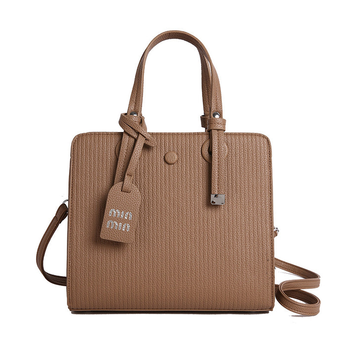 Wholesale New fashionable bucket bag, simple casual hand-held shoulder bag, versatile commuting diagonal cross bag for women