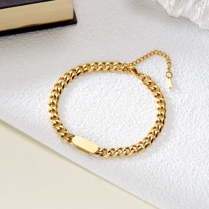 Wholesale New Titanium Steel Bracelet Stainless Steel Men's Bracelet Fashion, Simplicity, Personality, Student Handpiece Wholesale