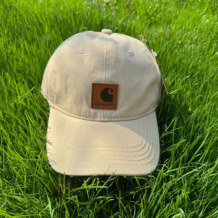 Wholesale Outdoor retro duckbill cap leather label soft top baseball cap workwear solid color curved edge cap unisex hat