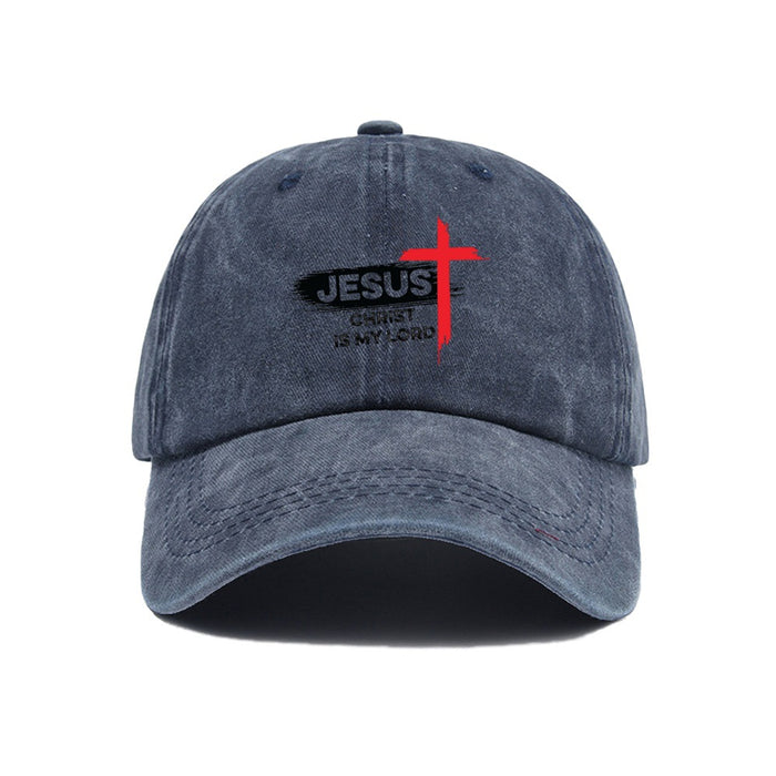 Wholesale New washed vintage letter duckbill cap with soft top and retro baseball cap for sun protection
